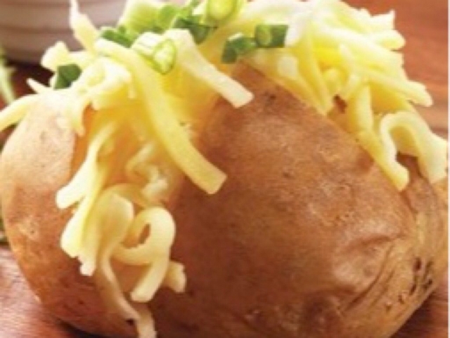 jacket potato with cheese